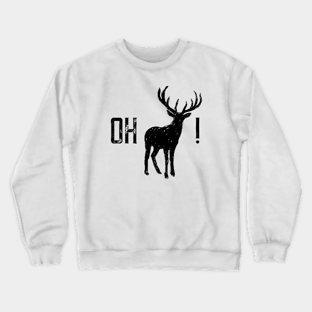 Oh Deer! Crewneck Sweatshirt by crimmart